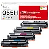 055H Toner Cartridge High Yield Replacement for Canon 055 Toner Cartridge Set for Canon Color ImageCLASS MF743Cdw MF741Cdw MF745Cdw MF746Cdw LBP664Cdw LBP660C MF740C (Black Cyan Magenta Yellow 4 Pack)