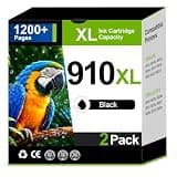 910XL Ink Cartridges Black Replacement for HP 910 910XL Ink (2 Pack)