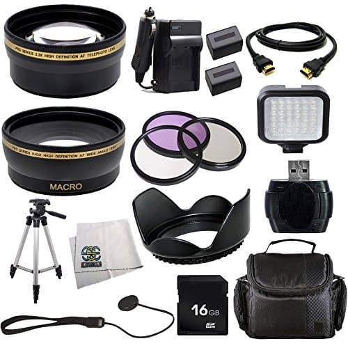Digital Advanced Accessories Kit for Sony Hxr-mc50u Hxrmc50u Mc-50u