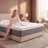 Queen Size Mattress 12 Inch, Hybrid Mattresses in a Box, Medium Firm Individual Pocket Springs Fiberglass Free Breathable and Stress-Relieving CertiPUR-US 80" x 60"