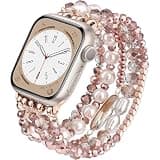 SEARME TREND Beaded Boho Bracelet for Apple Watch Series 11 10 Se 9 8 7 6 5 4 Band 49mm 46mm 45mm 44mm 42mm Women Fashion Cute Handmade Crystal Beads IWatch Strap for iPhone Bands 3/2/Ultra
