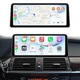 12.3Inch Ultra-Narrow Touchscreen Wireless CarPlay Android Auto for BMW X5 X6 Series E70 E71 with CIC System for 2009-2013 Year, Linux HD Multimedia, OEM System, MirrorLink, Car Radio Receiver