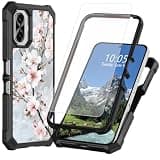 DIGTIALL for TCL K70 5G Phone Case,Light Pink and White Cherry Blossoms