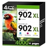 902 902XL 6978 Ink Cartridges Combo Pack Replacement for HP Printers 902XL 902 XL Black and Color Combo Pack for OfficeJet Pro 6968 6970 6971 6974 6976 6979 6958 6962 6975 6960 6965