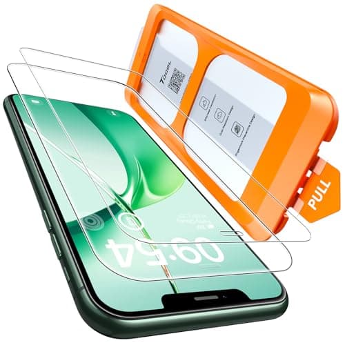 TOCOL for iPhone 11 Pro Max Screen Protector/iPhone Xs Max Screen Protector 9H Hardness Military Grade Shatterproof HD Tempered Glass Easy Installation Case Friendly 2 Pack