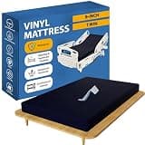 2, 9-Inch Medium Firm Water Resistance Nylon Vinyl Foam Mattress, Noiseless, Soft Cloud Feeling, Body Heat Reflection, Good for Hospital and Camp, Twin, Blue