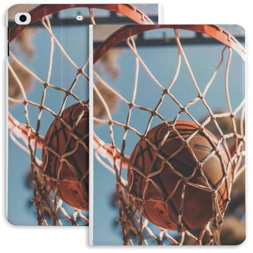 Paukolra Basketball Basketball Net Case for iPad iPad mini 5/4/3/2/1(7.9- Inch) iPad mini 6 (8.3-inch, 2021) with Pencil Holder