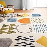 Dalumian Detachable Plush Surface Area Rug Heater, Heated Floor Mats Under Desk, Heating Carpet Foot Warmer with Timer for Living Room Bedroom Office Playroom(B,200 * 250CM)