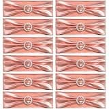 Yamenmeng 12 Pcs Polyester Rose Gold Chair Sashes with Buckle Slider, Lazos para Sillas para Fiesta, Suitable for Decorating Weddings, Banquets, Parties, Birthdays, and Celebrations