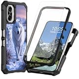 DIGTIALL for TCL K70 5G Phone Case,Snow White Wolf