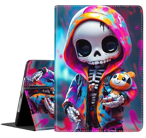 Case for Samsung Galaxy Tab A11 Plus/A9 Plus 2025/2023 5G 11 Inch, Slim Folding Stand Cover with Auto Wake/Sleep for Galaxy Tab A11+/A9+ 11 Inch ，Color Skull Boy