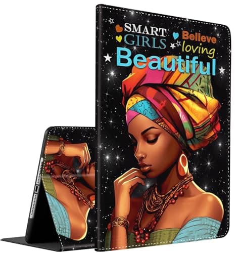 Case for Samsung Galaxy Tab S10 Lite/ S10 FE/ S9 FE 5G 10.9 Inch/Tab S9 11 Inch, Multi-Angle Smart Stand Cover Auto Sleep/Wake for Galaxy S10 Lite ，African American Women