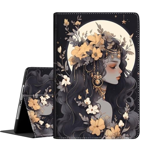 Case for Samsung Galaxy Tab A11 Plus/A9 Plus 2025/2023 5G 11 Inch, Slim Folding Stand Cover with Auto Wake/Sleep for Galaxy Tab A11+/A9+ 11 Inch, Anime Beautiful Girl