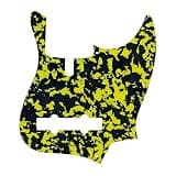 5 String Jazz Bass Pickguard，Compatible for Sire V7(4Ply Yellow Tortoise)