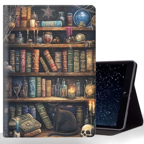 CMZLFHKO Tablet Case for iPad mini 5/4 Case 7.9 Inch 20219/2017,Shockproof Protective Cover with Stand,Auto Wake/Sleep,Witchcraft Bookcase