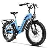 VEBLUE Electric Bike for Adults-Blue