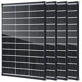 400 Watt Solar Panels N-Type 12 Volt 4PCS 100W Bifacial Solar Panel IP6816BB 25.6% High-Efficiency Solar Cell, 12V PV Module Power Charger for RV Marine Cabin Roof Home Farm (4 PCS 100W Solar Panel)