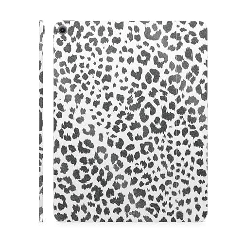Glossy Glitter Tablet Skin Compatible with Apple iPad Air 11 (M2) 2024 - Snow Leopard Print - Premium 3M Vinyl Protective Wrap Decal Cover - Easy to Apply | Crafted in The USA by MightySkins