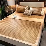Foldable Breathable Absorbent Cooling Sleeping Mat for Summer, Ideal for Dorms, Offices, and Bedrooms, 150x195cm Perfect for Comfortable Sleep