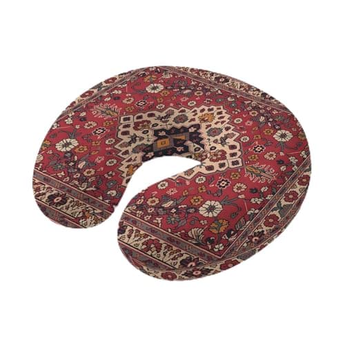 Yaiikkvbaa Boho Southwest Neck Pillow Memory Foam U Shaped Travel Pillow, Vintage Farmhouse Ethnic Aztec Tribe Art Neck Support Pillows Decorative Headrest Cushion for Airplane Sleeping Car Office