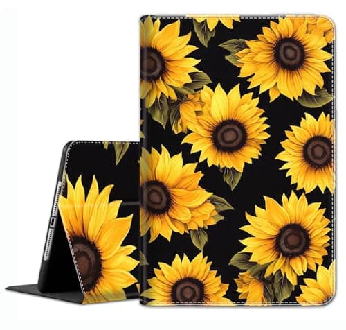 Case for iPad Pro 11 Inch 2022/2021/2020/2018, iPad Air 5th / 4th Gene 10.9 Inch (2022/2020) - Slim Fit Standing Cover with Auto Sleep/Wake，Sunflowers