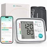 Anriwell Blood Pressure Monitor for Home Use, Bluetooth Upper Arm Blood Pressure Monitor with App Tracking, Smart BP Machine with Wide BP Cuff Fit Large Adult Arms, Multi-Users Remote Care for Family