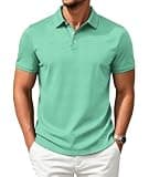 ZITY Mens Golf Shirts Short Sleeve Print Patterns Performance Moisture Wicking Polo Shirt