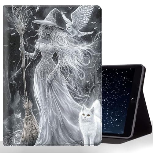 CMZLFHKO Tablet Case for iPad mini 5/4 Case 7.9 Inch 20219/2017,Shockproof Protective Cover with Stand,Auto Wake/Sleep,Witch Owl