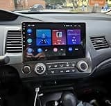 10-inch Car Stereo Radio for Honda Civic 2006-2011, 4+64GB, Android 13 Head Unit with CarPlay Android Auto GPS Navigation WiFi Bluetooth SWC, FM/RDS Radio, AHD Backup Camera
