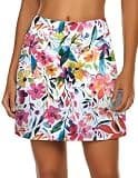 Ekouaer Womens Tennis Skirt A Line Tennis Skirt High Waisted Athletic Golf Skort Skirts with Shorts 2026, Mixed Floral Medium