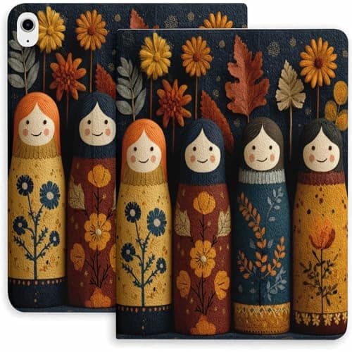 Autumn Dolls Case for iPad 9/10/11th Mini 5/4/3/2/1(7.9in) Mini 6(8.3in) Mini 7(8.3in),Air 4/5/6/7,Pro 11in(2021/2022/2024)
