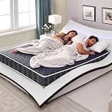 anwickjeff 6 Inch Twin Foam Mattress, Waterproof Twin Mattress with Quilted Breathable Cover, High Density Foam Mattress in a Box, Medium Firm Feel, Supportive & Pressure Relief, Navy Blue (Full)