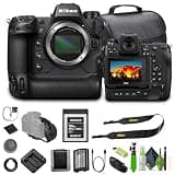Nikon Z9 Flagship Professional Full-Frame Stills/Video FX-Format Mirrorless Camera + Memory Card Wallet + 120GB G Series XQD Memory Card + Card Reader + 3 Piece Filter Kit + 12 Inch Flex Tripod + More