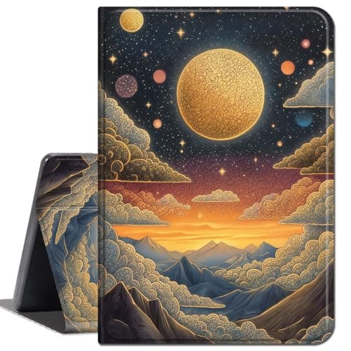 Case for iPad mini 1 2 3(Model: A1432 A1454 A1455 A1489 A1490 A1491 A1599 A1600),Slim Soft Shockproof TPU Silicone Protective Back Shell Case for iPad mini 1st /2nd /3rd,Gold Clouds and Sun