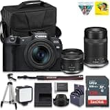 Canon EOS R8 Mirrorless Camera with 24-50mm & RF-S 55-210mm STM Lens | 32.5 MP Image Quality, 4K 60p Video, DIGIC X Image Processor, Dual Pixel CMOS AF + 128GB Card + Camera Case