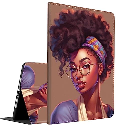 Case for Samsung Galaxy Tab S8 2022/Tab S7 2020 11 Inch (Model SM-X700/X706/T870/T875/T878), Multi-Angle Smart Stand Cover Auto Sleep/Wake，African American Women Girl