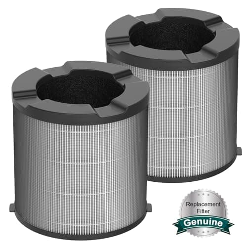 2 Pack Replacement Filter for AirHub A068 & A068S Air Purifier, 3-Stage True HEPA Filter with Activated Carbon, 360° Cylindrical Design for Bedroom, Pets, Odor & Smoke