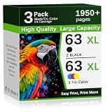 63XL Ink Cartridges Black and Color for HP63 63XL for 4520 3830 Ink