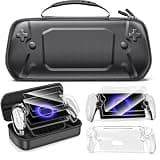 CYOYPPY Carrying Case for PlayStation Portal Remote Player - EVA Hard Case for PS5 Portal with Hard PC Clear Cover, 2 Screen Protector, 4 Thumb Grip Caps - PS5 Portal Console Accessoris Bundle