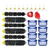 ZZDKAVHSU Vacuum Part ，Compatible with Roomba 600 610 620 625 630 650 660 Series Beater Bristle Brush+Aero Vac Filter+Side Brush Replacement Kit(27pcs)
