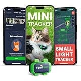Petloc8 GPS Tracker for Cats, 4G LTE Real Time Tracking with Geo-Fence & Alert Notification SOS Button, Waterproof Pet Tracker for Cats, Collar-Compatible, Worldwide SIM Included,Subscription Required