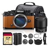 Nikon Zf Mirrorless Camera with NIKKOR Z 50mm f/1.8 S Lens (Orange) 24.5MP Full-Frame Sensor, 4K Video, 5-Axis IBIS Bundle with Bag + 64GB Memory Card