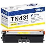 barley TN431 TN431Y Compatible TN431 TN-431 Toner Cartridge Replacement for Brother MFC-L8900CDW MFC-L8610CDW HL-L8360CDW Printer (1 Yellow).