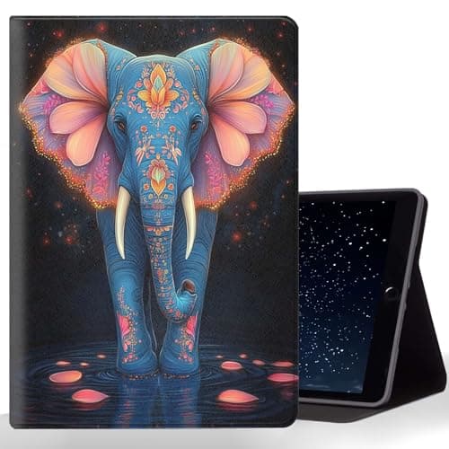 CMZLFHKO Tablet Case for Samsung Galaxy Tab S8/Tab S7 11 Inch Model X700/X706/T870/T875/T878,Shockproof Protective Cover with Stand,Auto Wake/Sleep,Elephant Mandala Art