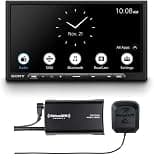 Sony XAV-AX4000 6.95" Wireless Apple CarPlay Android Auto Media Receiver, SiriusXM Ready, 14-Band EQ + SXV300V1 SiriusXM Vehicle Tuner Bundle