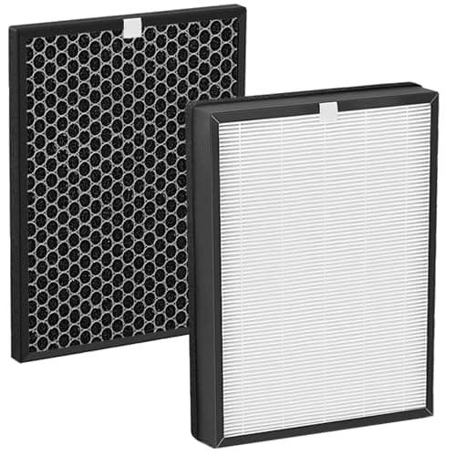 Maostair AP-B102 Replacement Filter Compatible with Alexapure Breeze Air Purifier Model 3049 and AP-B102,1 H13 HEPA & 1 Activated Carbon Filter