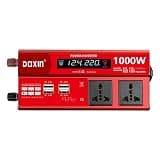 Power Inverters 1000W 1500W 2000W 12/24V DC to 110/120/220/240V AC Converter for Vehicles USB Ports Car Charger Adapter with a Cigarette Lighter Ports Plug Outlet(1000W)
