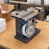 Right Angle Labeling Machine - Semi-Automatic 90° Corner Box Sealer - Tamper-Evident Label Applicator for Carton Openings and Edges - Perfect for E-Commerce and Small Production Lines 20-50mm