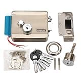 [Upgrade Version] AMOCAM Electric Electronic Door Lock 6pcs Computerized Doted Keys DC 12V Stainless Steel E-lock Support Wooden Glass Metal Door for Video Door Phone Doorbell Intercom Access Control
