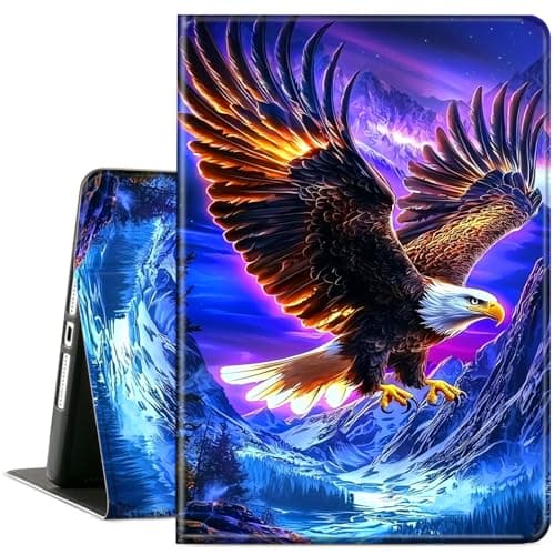 ACWDMKH for Galaxy Tab A8 Case,for Samsung Galaxy Tab A8 Case,Leather Slim Folio Adjustable Stand Cover Auto Wake/Sleep for 10.5 Inch (SM-X200/X205/X207),Glitter Hill Eagle